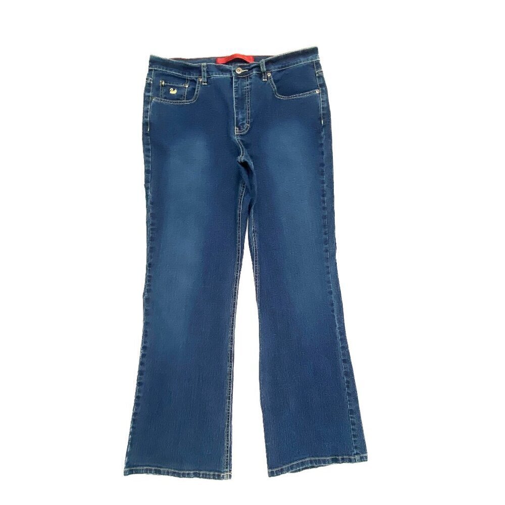 Gloria Vanderbilt Bootcut Women's size 14P Dark Wash Blue Denim Jeans